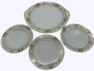 NIPPON Hand Painted Plates (3)