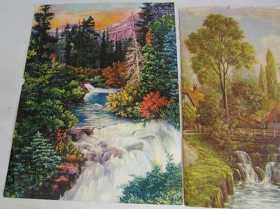 Antique Smaller Colorful Scenic Prints