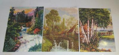 Antique Smaller Colorful Scenic Prints