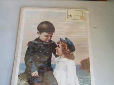 Tall Colorful Print of Children