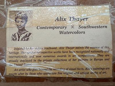 Signed Original Watercolor by Alix Thayer
