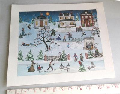 Winter Theme Print, Betty Friess Baumer, 1986