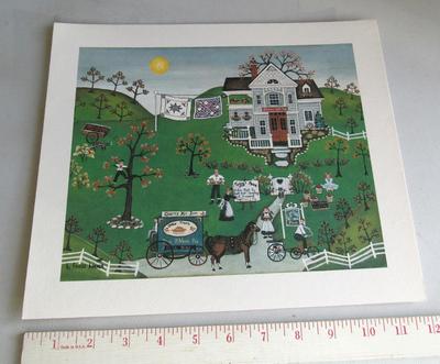 Village Print, Betty Friess Baumer, 1987