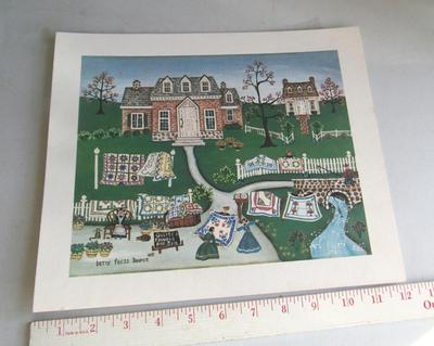 Quilts Theme Print, Betty Friess Baumer, 1987