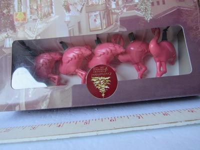 Novelty Christmas Tree Lights, Pink Flamingos #2