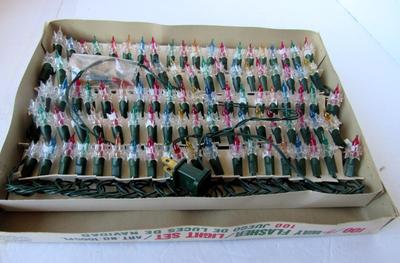 Older Flashing Christmas Tree Light Set #1