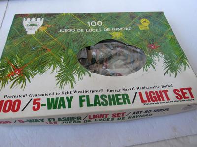 Older Flashing Christmas Tree Light Set #2