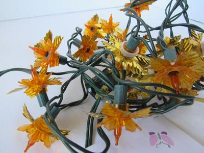 Nice Vintage Christmas Tree Flashing Lights With Foil Reflectors #2