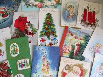 Vintage Retro and Contemporary Christmas Card Lot