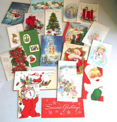 Vintage Retro and Contemporary Christmas Card Lot