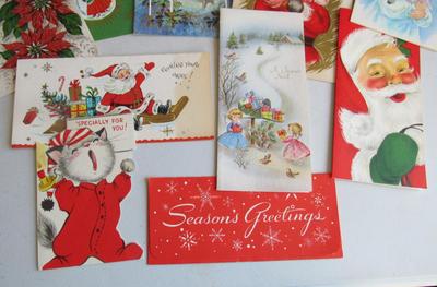 Vintage Retro and Contemporary Christmas Card Lot