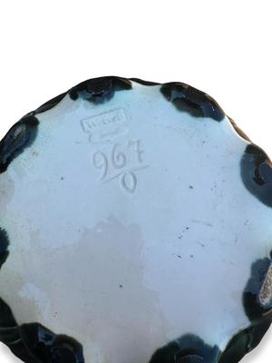 VIintage 8" MAJOLICA Stamped WESSEL BUNN Plant Pot