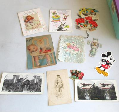 Vintage Card, Photo and Misc Lot