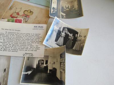 Interesting Paper Ephemra Lot, Antique photos, Photography Studio Letter/Photos