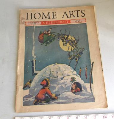 Old Home Arts Magazine, Santa Cover, December 1937