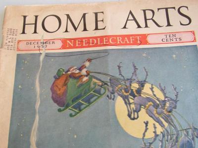 Old Home Arts Magazine, Santa Cover, December 1937