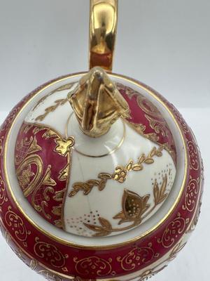Hand-Painted Japan Teapot, Cups and Saucers