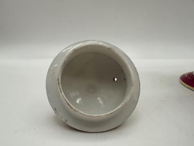 Hand-Painted Japan Teapot, Cups and Saucers