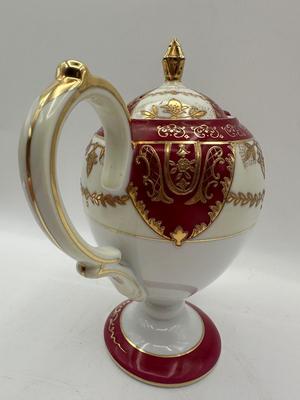 Hand-Painted Japan Teapot, Cups and Saucers