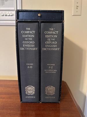 The Compact Edition of the Oxford English Dictionary - 2 Volume Set