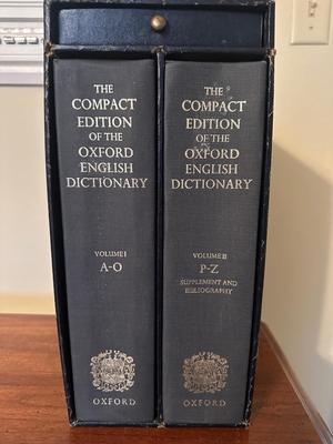 The Compact Edition of the Oxford English Dictionary - 2 Volume Set
