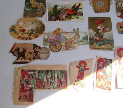 Large Lot of Scrapbook Advertising Cards