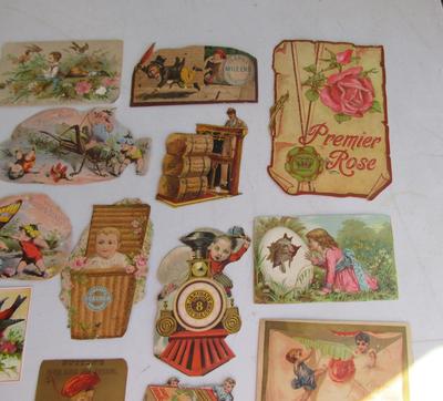 Large Lot of Scrapbook Advertising Cards