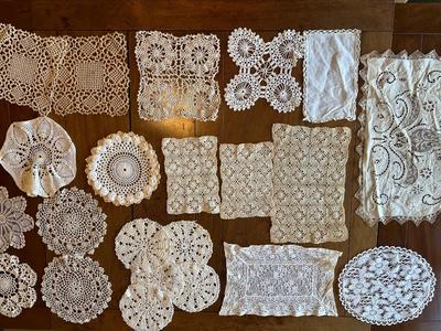 Vintage Crochet Doily Lot