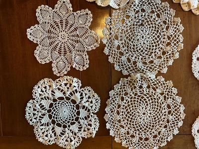 Vintage Crochet Doily Lot