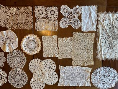 Vintage Crochet Doily Lot