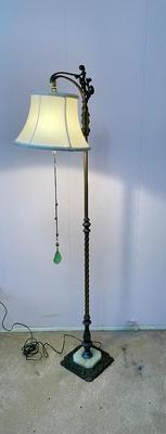 Vintage Wrought Iron Floor Lamp