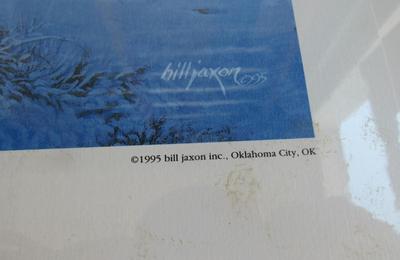 Western Artist Bill Jaxon, Oaklahoma City, Hi Ho Hi Ho Print, 1995