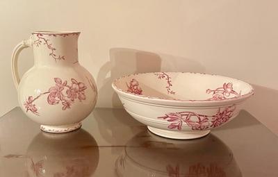 Vintage Chamber Bowl and Water Jug