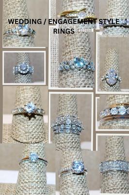 WEDDING / ENGAGEMENT Rings Group Photos (See Individual Lots to Bid)