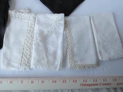 Ladies Lot Vintage Scarves, Hankies, Gloves