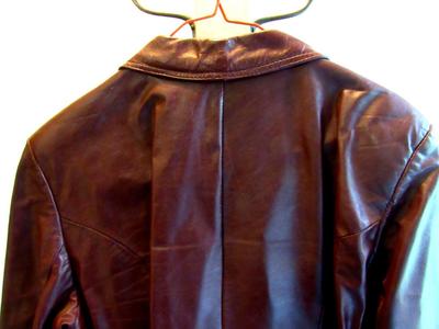 Older 1980s Ladies Leather Jacket, Opera, Montreal, NY Label