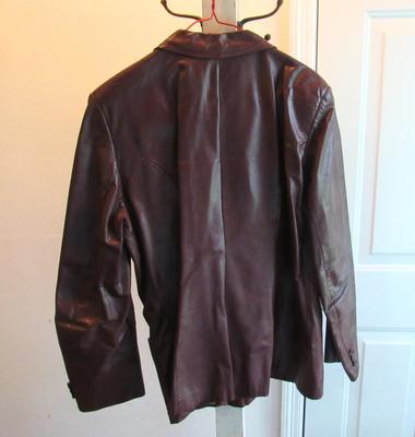 Older 1980s Ladies Leather Jacket, Opera, Montreal, NY Label