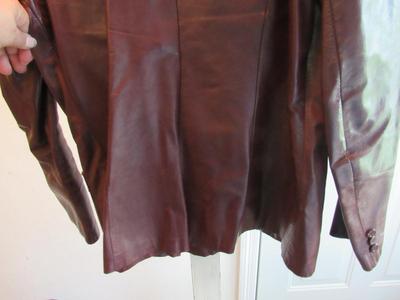 Older 1980s Ladies Leather Jacket, Opera, Montreal, NY Label