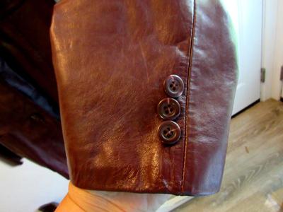 Older 1980s Ladies Leather Jacket, Opera, Montreal, NY Label