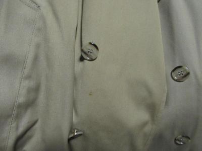 Vintage 1960s Men's 46 Long Trench Coat, Botanny 500, Nice Shape