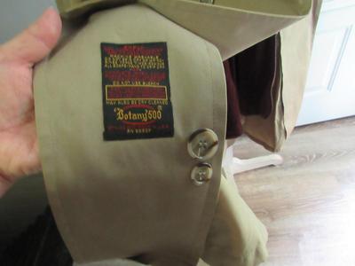 Vintage 1960s Men's 46 Long Trench Coat, Botanny 500, Nice Shape