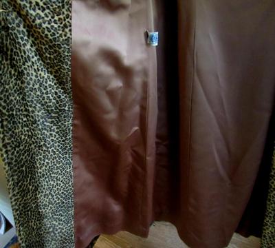Women's Vintage Faux Fur With Real Fur Collar and Hem Coat