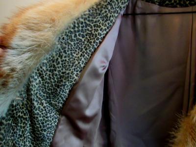 Women's Vintage Faux Fur With Real Fur Collar and Hem Coat
