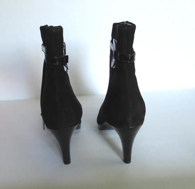 Women's Short Boots, High Heeled, Decorative Trim, Bandolino 9M