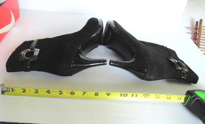 Women's Short Boots, High Heeled, Decorative Trim, Bandolino 9M