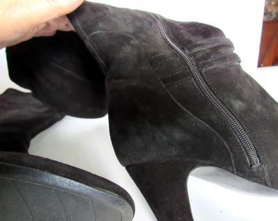 Women's Tall Suede High Heeled Boots, Bandolino, 8 1/2M