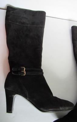 Women's Tall Suede High Heeled Boots, Bandolino, 8 1/2M