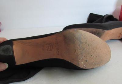 Women's Tall Black Boots, High Heeled, 8 1/2M