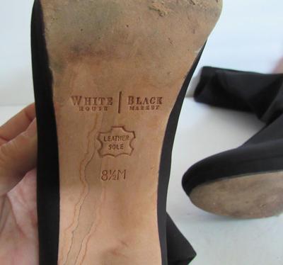 Women's Tall Black Boots, High Heeled, 8 1/2M