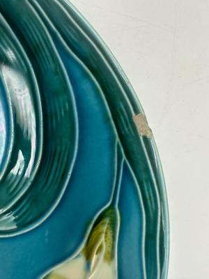 Vintage MAJOLICA Baden G.S. ZELL Art Nouveau - Water Lilies Plates